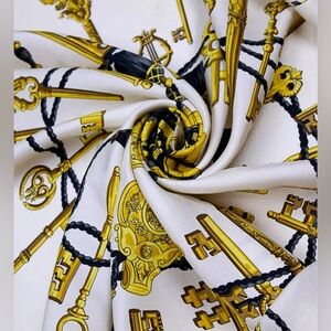 Hermes "Les Clés" Silk Scarf